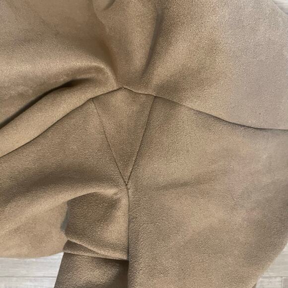 SPANX Faux Suede Rich Caramel High Waisted Leggings Size XL - Picture 13 of 13